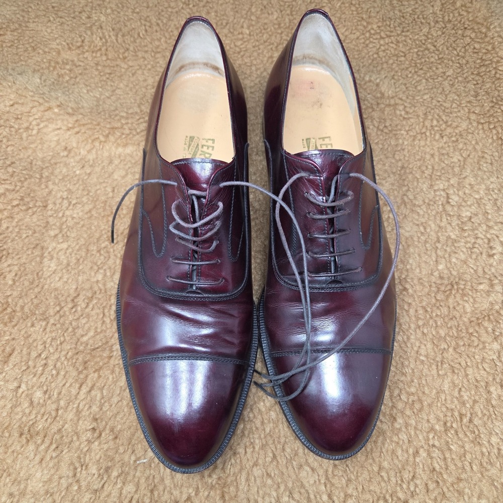 Salvatore Ferragamo Florence Men's Oxford Dress Shoes Size 11.5 D Used See Pics